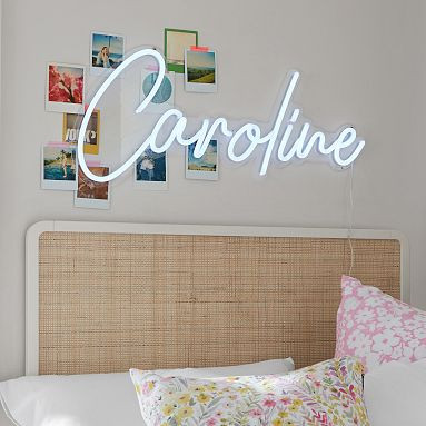 Create Your Own - Neon Theo LED Wall Light | Pottery Barn Teen