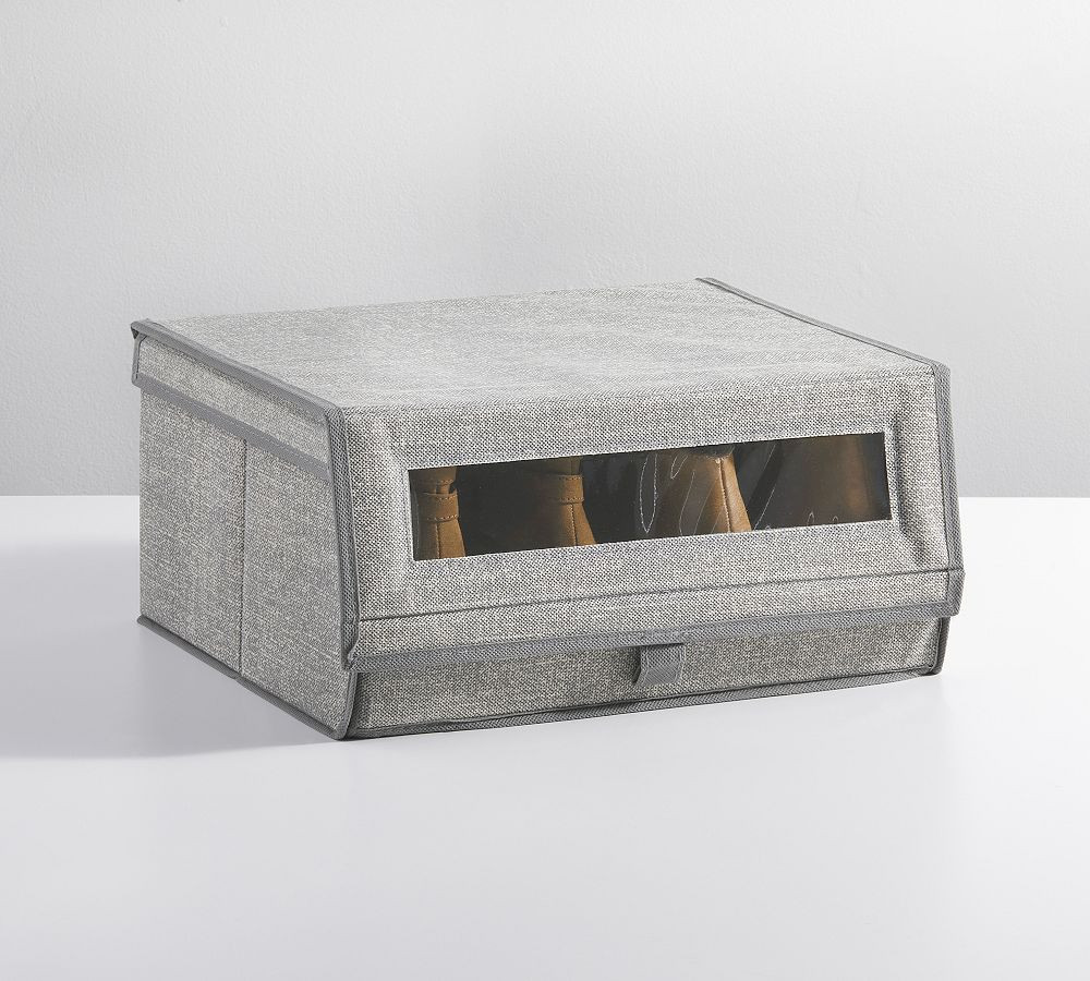 Stackable Shoe Bins - Set of 8 | Pottery Barn (US)