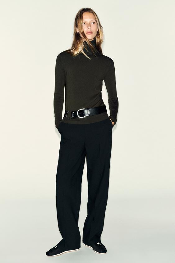 BASIC PLAIN KNIT JUMPER | Zara US