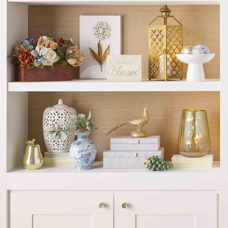 Grace Mitchell Blue Water Hyacinth Box, 13x4 | At Home