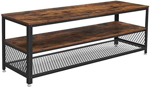 VASAGLE TV Stand, Lengthened TV Cabinet, Console, Coffee Table with Metal Frame, Wood-Like Grain,... | Amazon (US)