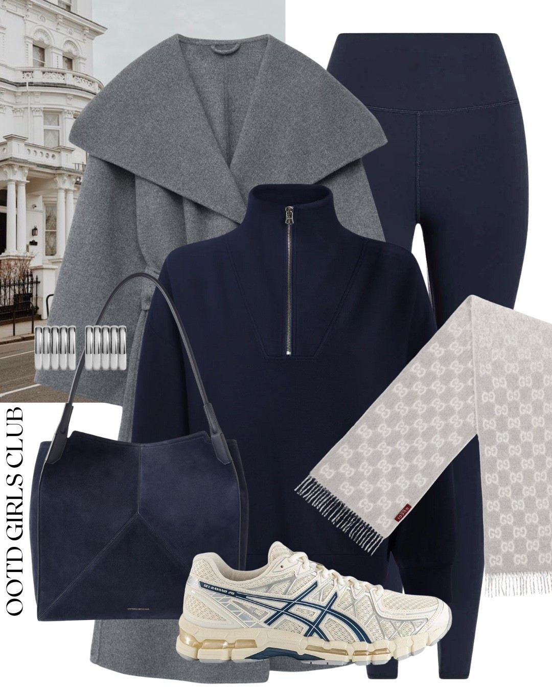 Leggings outfit idea / navy and grey combo 

#LTKwinter #LTKshoes #LTKstyletip
