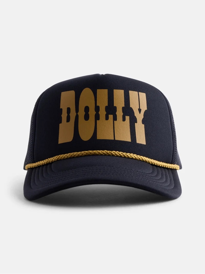 Dolly Parton Men's Print Foam Trucker Cap, Black | Walmart (US)
