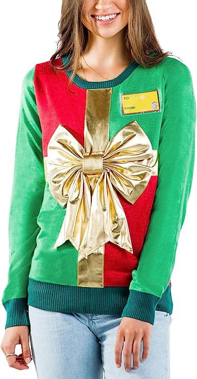 Amazon.com: Tipsy Elves Funny Tacky Ugly Christmas Sweaters for Women with Loud Embellishments fo... | Amazon (US)
