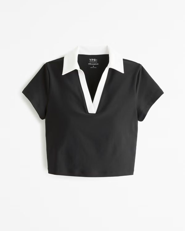 Women's YPB sculptLUX Polo Tee | Women's Active | Abercrombie.com | Abercrombie & Fitch (US)