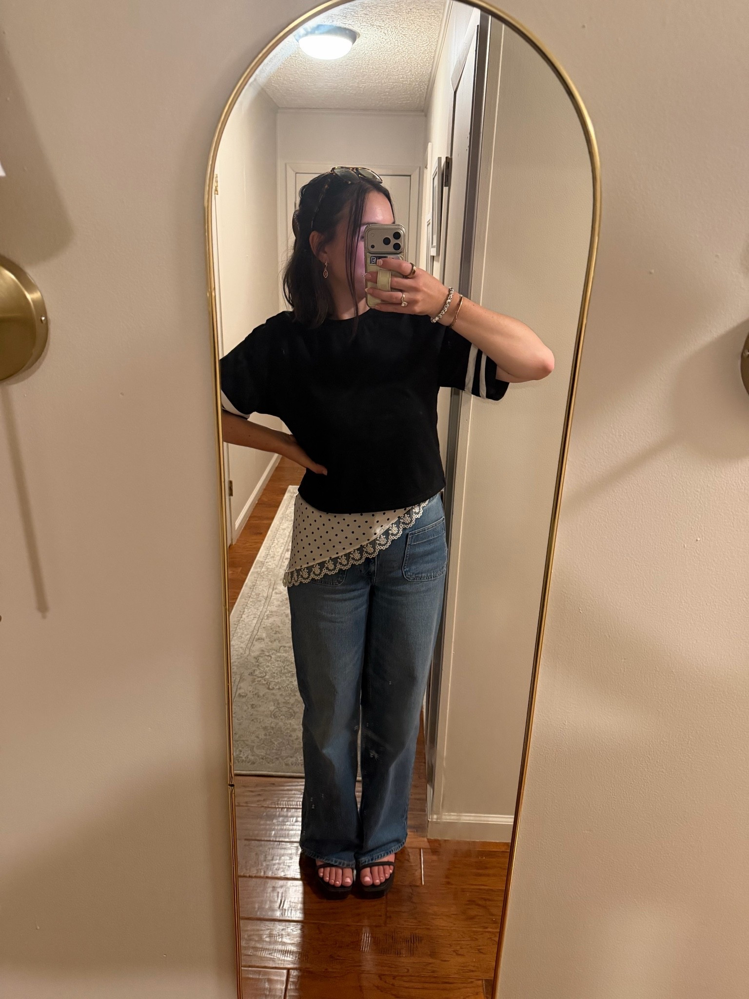 Friday night mom-approved game day outfit 🖤
T-shirt is under $10!!

#LTKgrwm #LTKootd #LTKmomlife