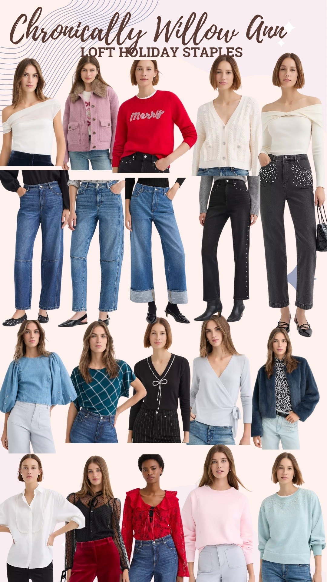 Perfect holiday pieces on sale for Black Friday that you can wear into the new year. Effortless pieces to dress up your plan jeans and a top look for the holidays! Gorgeous coats and adorable jeans! Holiday themed with sparkles and rhinestones! 

#LTKHoliday #LTKGiftGuide #LTKootd