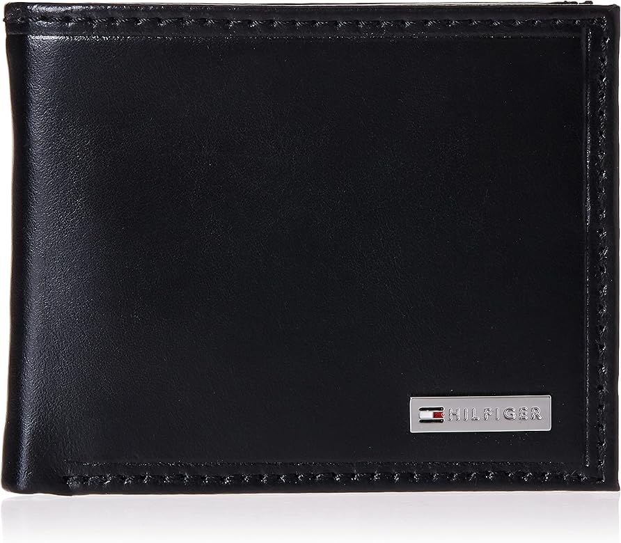 Tommy Hilfiger Men's Leather Passcase Wallet | Amazon (US)