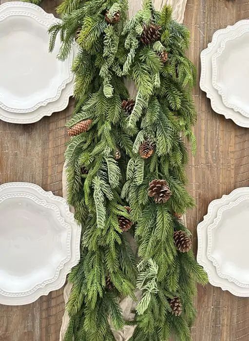 Real Touch Mixed Pine Garland | Antique Farm House