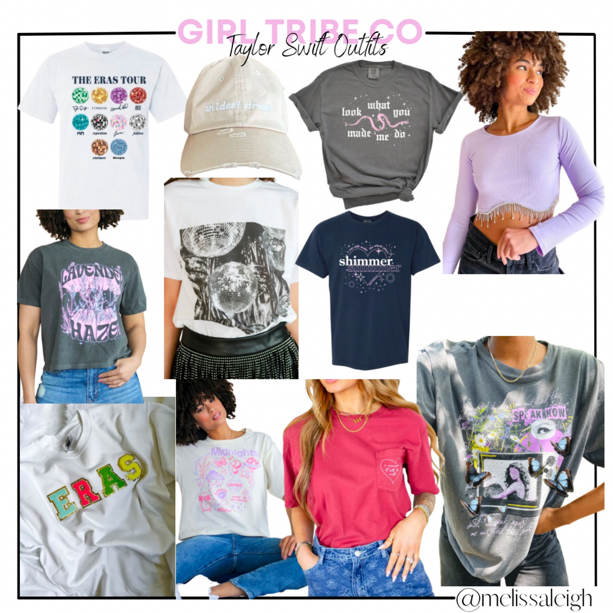 Taylor swift shirts from girl tribe co - small business tshirts - lavender haze, speak now reputation, wildest dreams, 1989, eras tour, Taylor swift concert, causal Outfit, affordable shirt, lover era, midnights era, all too well shirt, disco ball, folklore era 

#LTKSeasonal #LTKFind #LTKunder50
