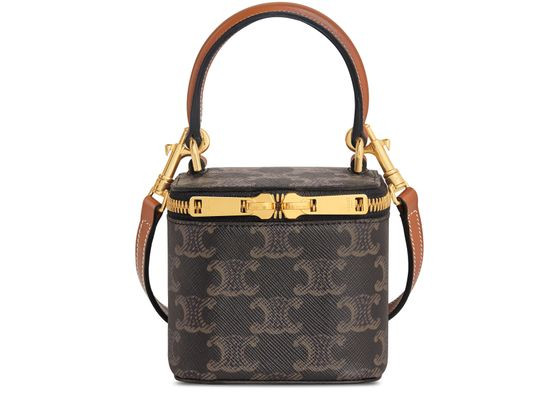 Mini vanity case in Triomphe canvas and calfskin | 24S US