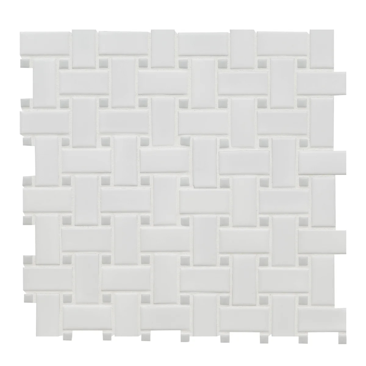 Moonlite Weave 12 in. x 12 in. Matte Porcelain Mosaic Floor and Wall Tile | Wayfair North America