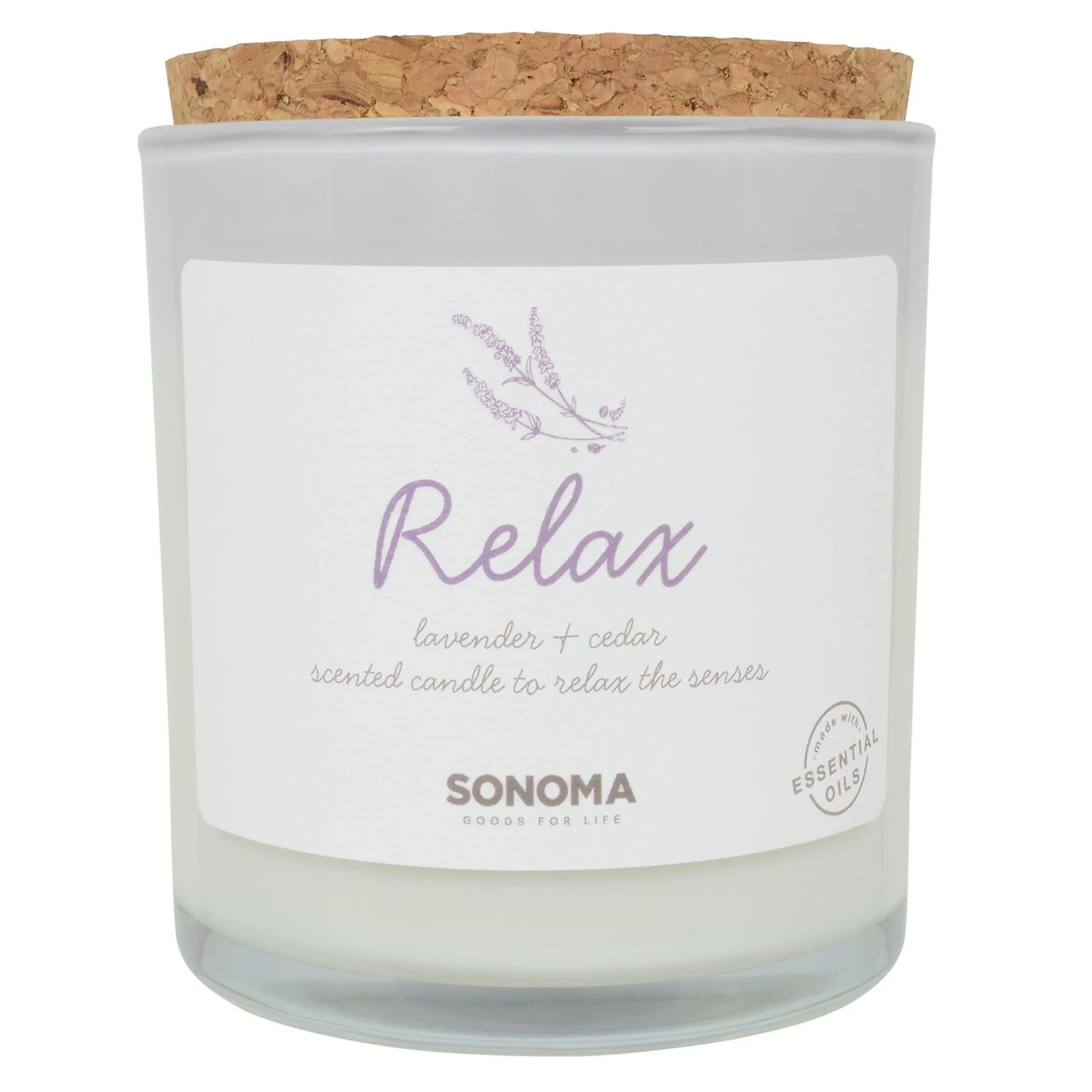 Sonoma Goods For Life® SPA Relax Lavender & Cedar 13-oz. 3-Wick Candle Jar | Kohl's