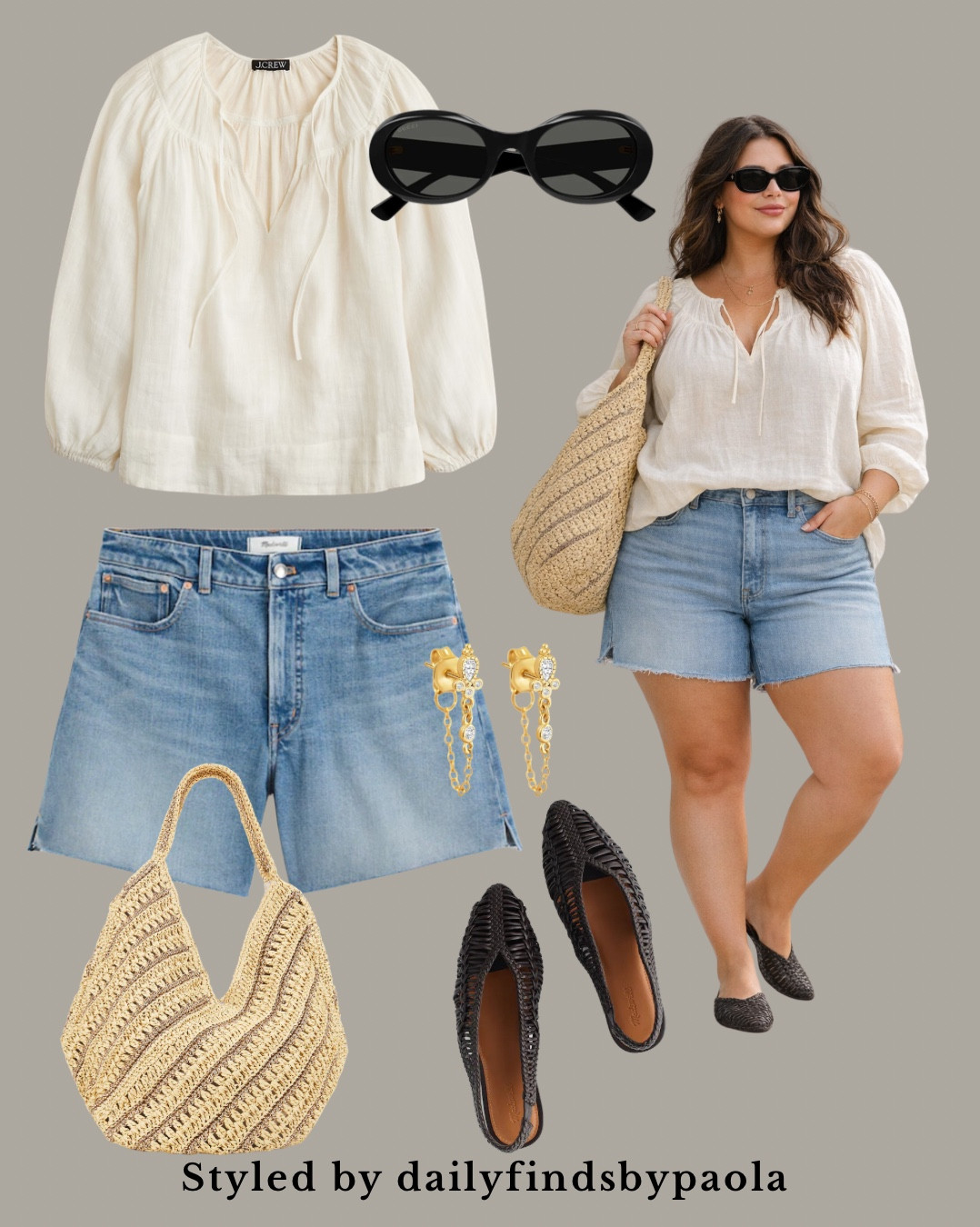 This is your sign to build a simple summer outfit that looks expensive without trying 🤍
A lightweight linen blouse + vintage denim shorts = the easiest chic combo you’ll wear on repeat.

Finished with woven flats, a straw bag, and minimal gold jewelry for that effortless elevated feel ✨
Perfect for coffee runs, errands, or casual summer days.

Shop this look below 🤍

#LTKootd #LTKPlusSize #LTKU