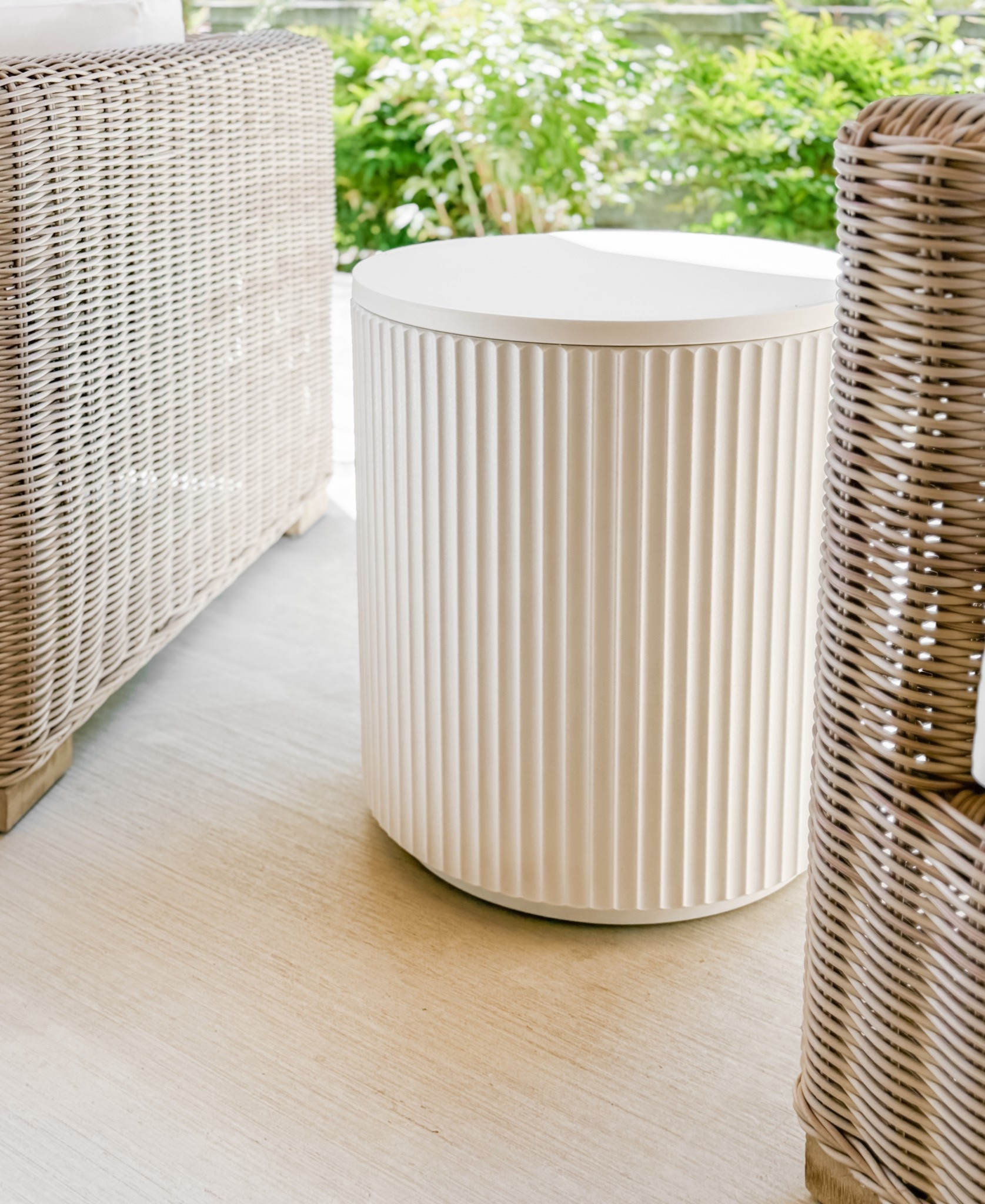 OMG I’m sooo excited to finally have this little side table for our patio space! Not only is it the perfect little surface for setting drinks or nibbles, but the top swivels to open up a COOLER. 🤯 Great for everyday, but also wonderful for entertaining!

#LTKHome