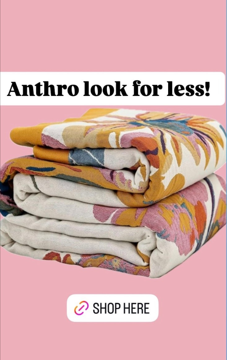 Anthro look for less blanket 

#LTKselfcare #LTKmomlife #LTKHome