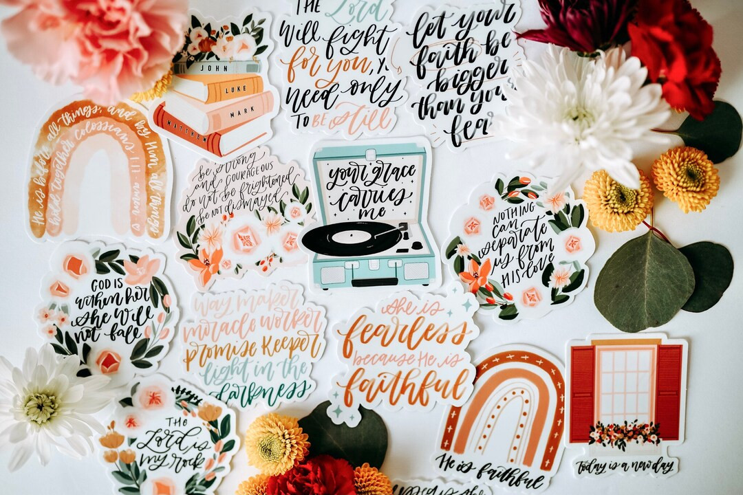 Build your own Sticker bundle | Bible Stickers | Christian Stickers | Jesus Stickers | Note stick... | Etsy (US)