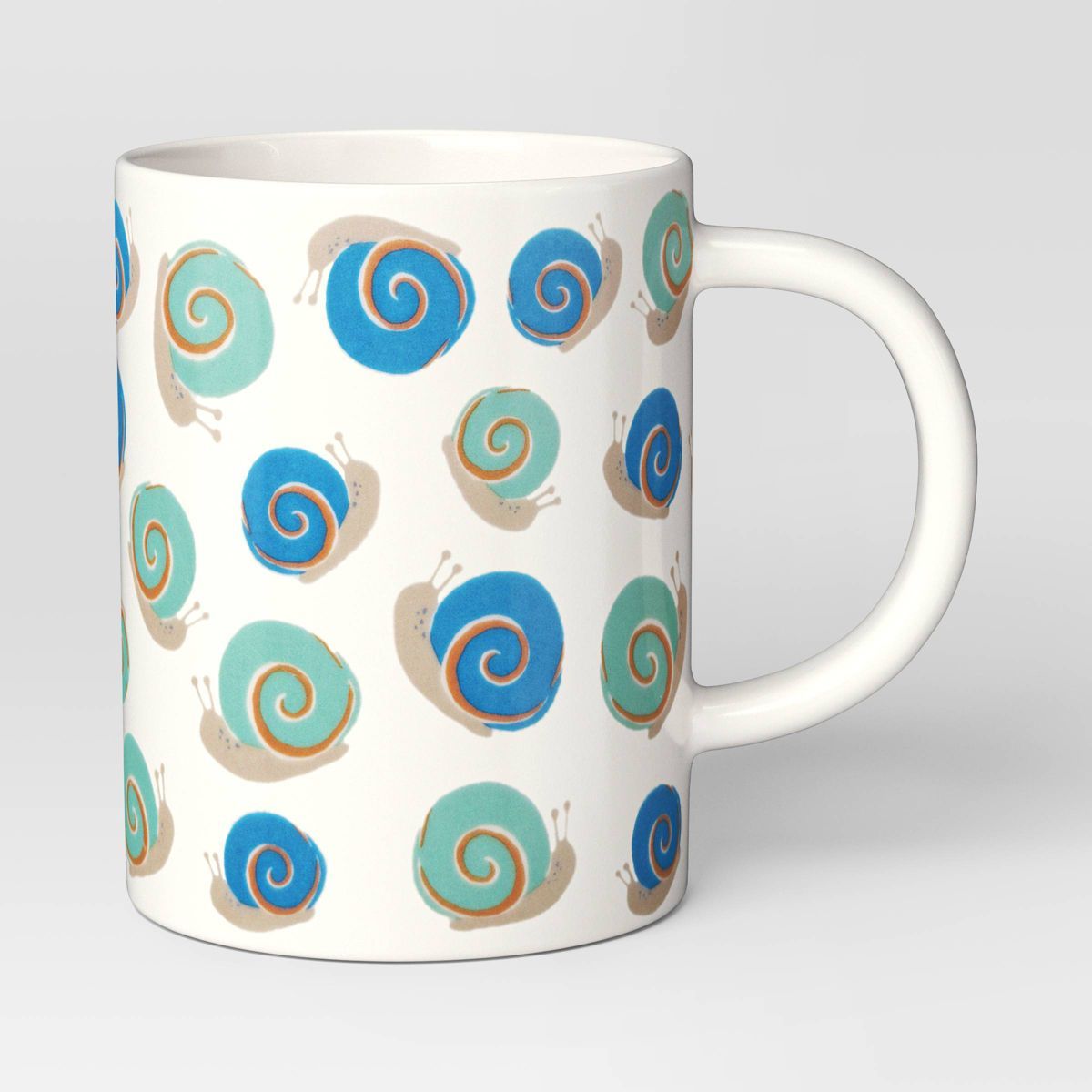 16oz Snail Print Stoneware Mug White - Room Essentials™ | Target