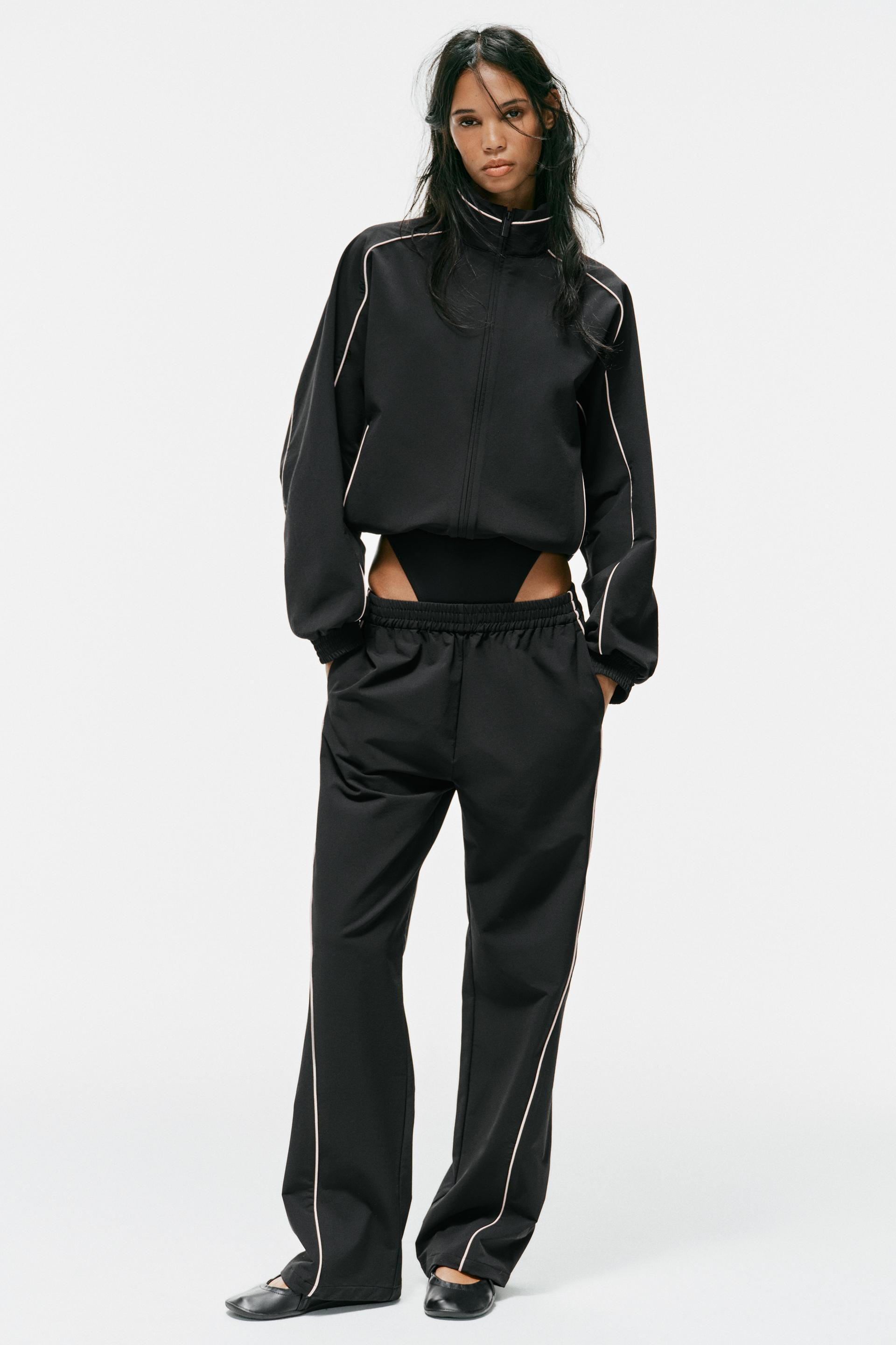 CONTRAST PIPING TECHNICAL PANTS | Zara US