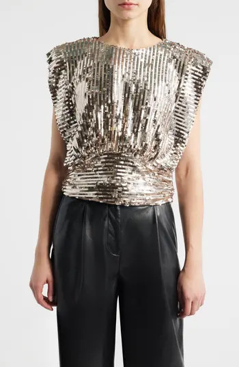 Illana Sequin Crop Top | Nordstrom