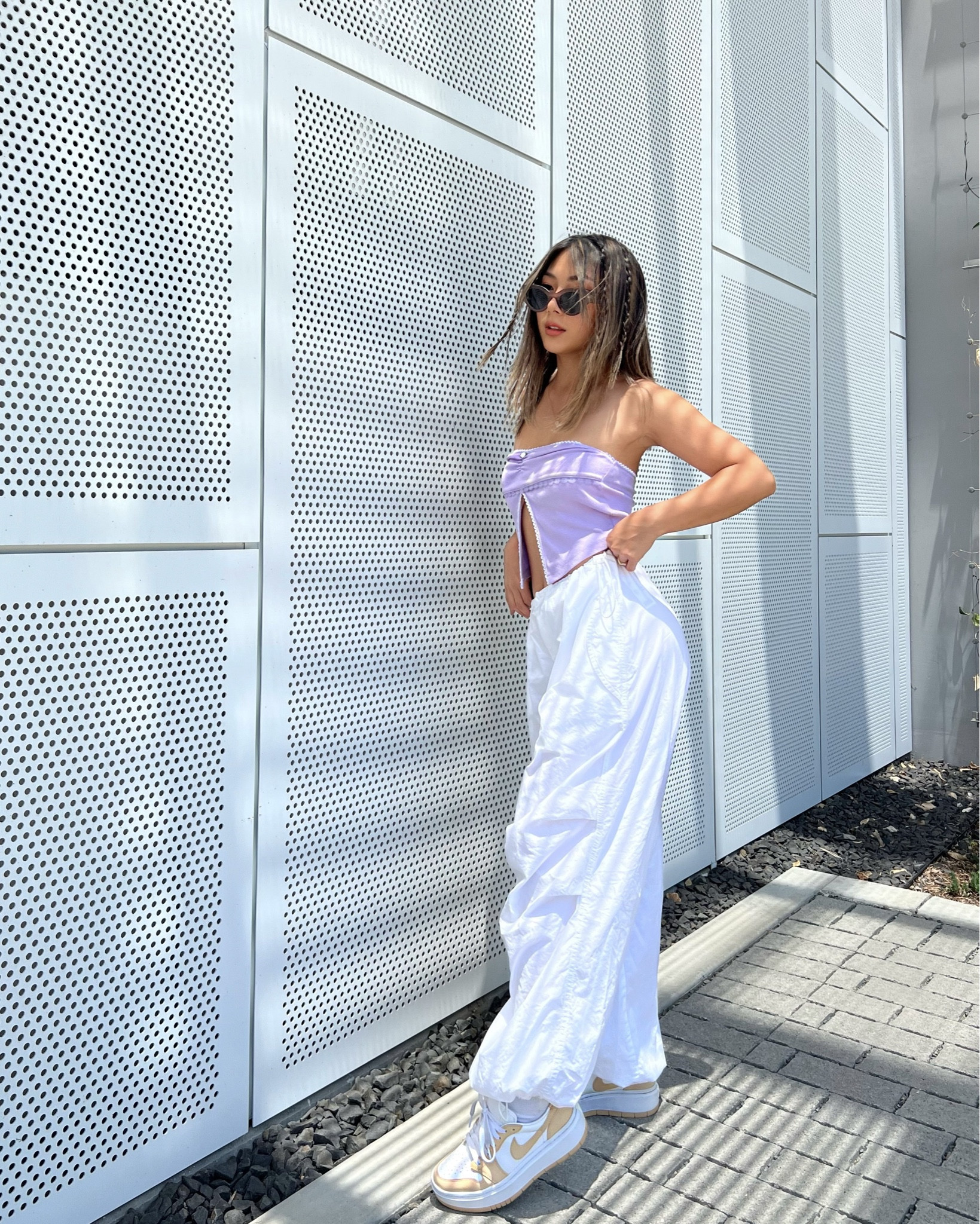 Will be living in this fit all summer💜 
Top and pants wearing size xs