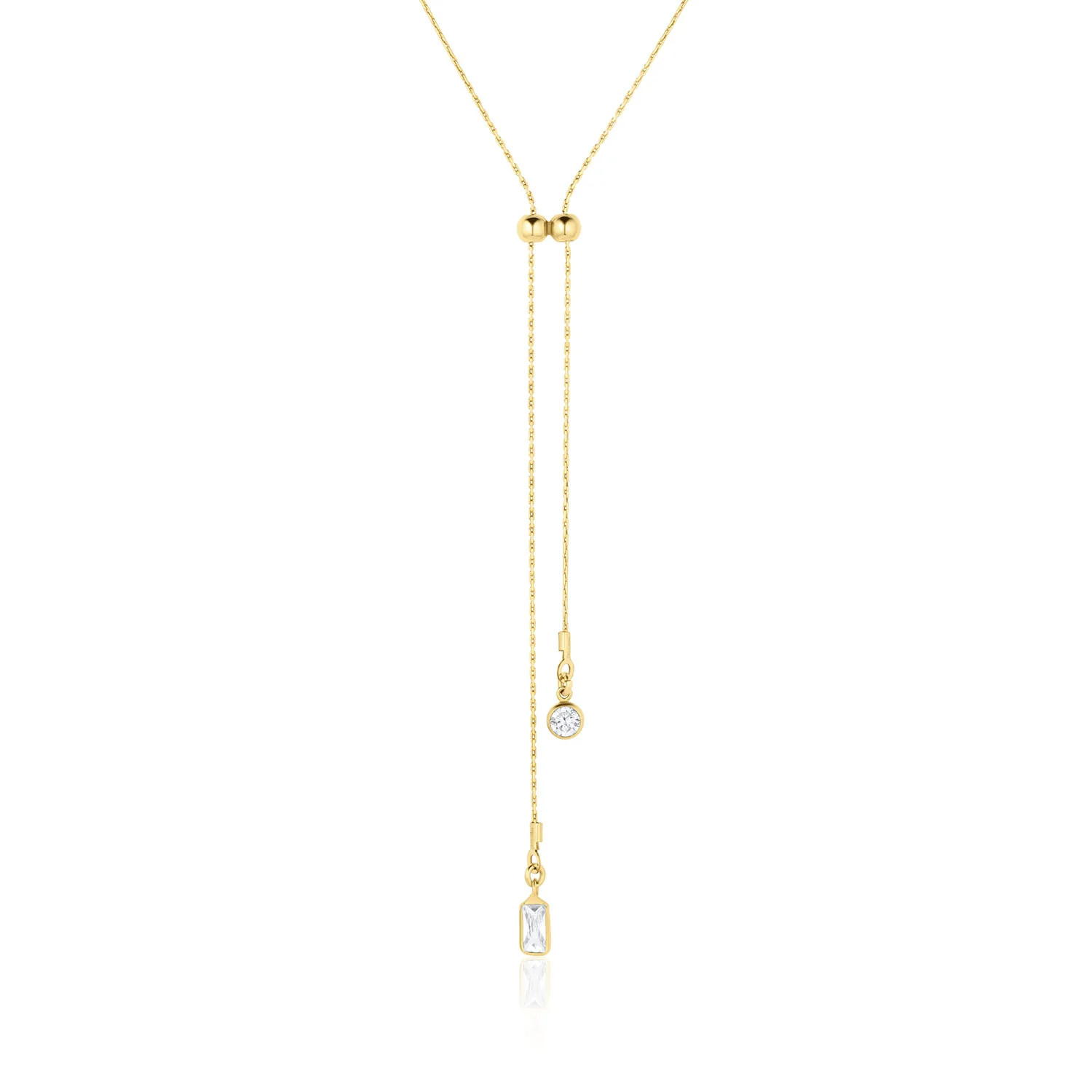 Zoey Lariat Necklace | Set & Stones