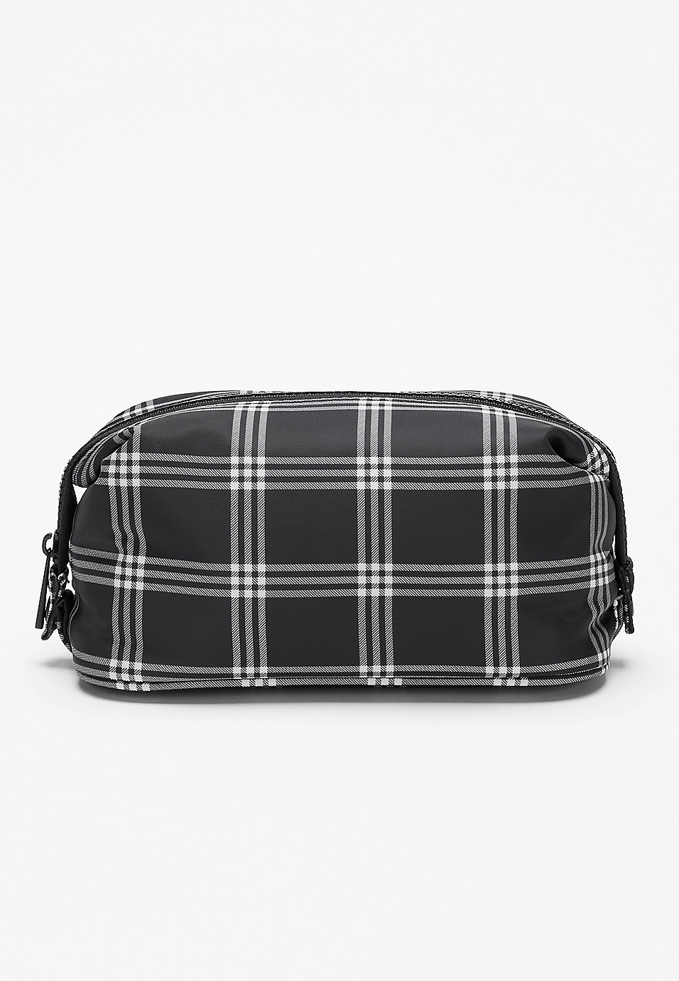 Black Plaid Cosmetic Bag | Maurices