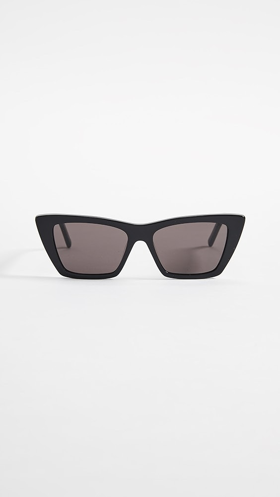 Saint Laurent Narrow Cat Eye Sunglasses | Shopbop | Shopbop