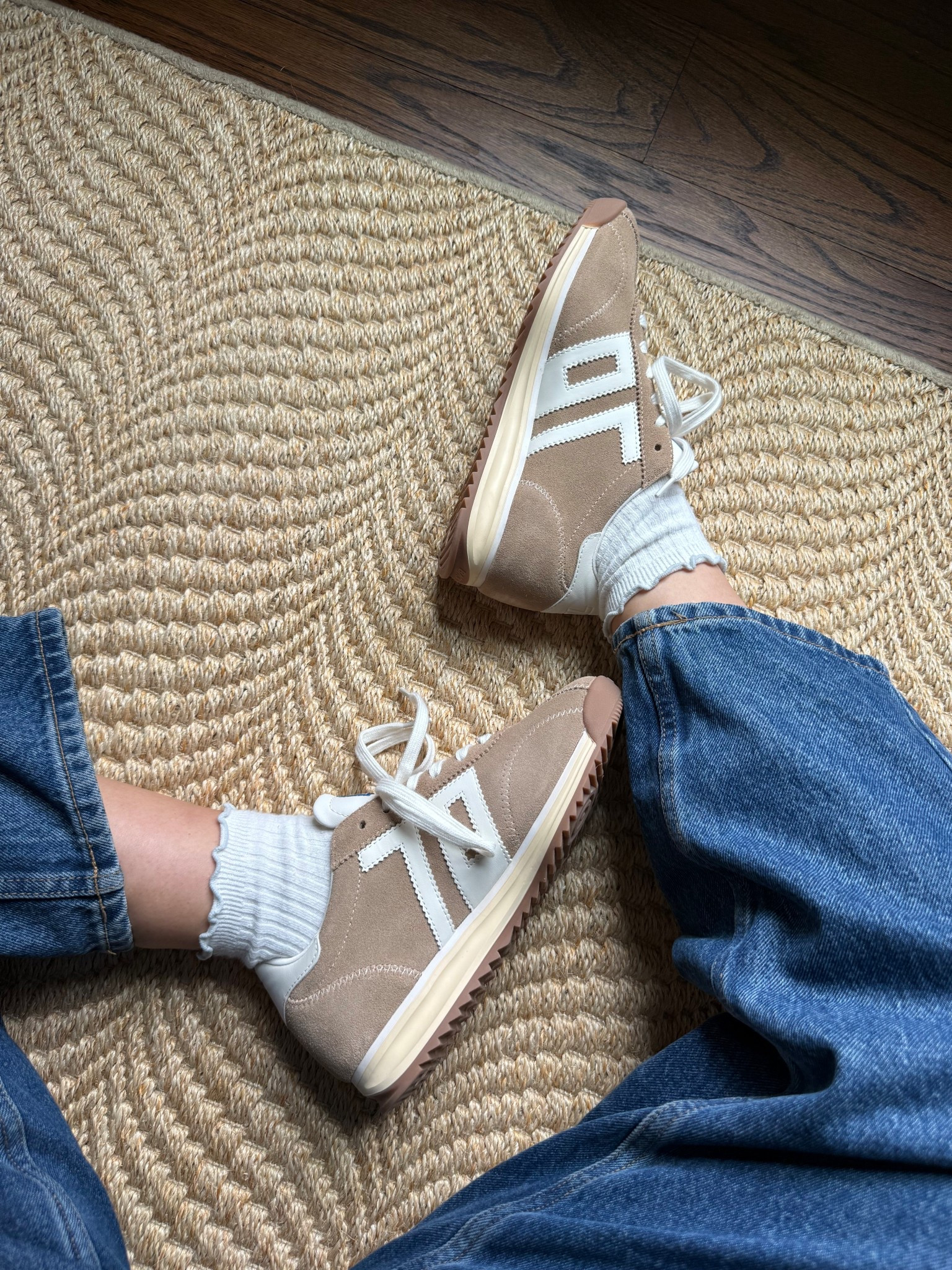 Finally found the perfect brown sneaker- oving them with these ruffle socks!

#LTKootd