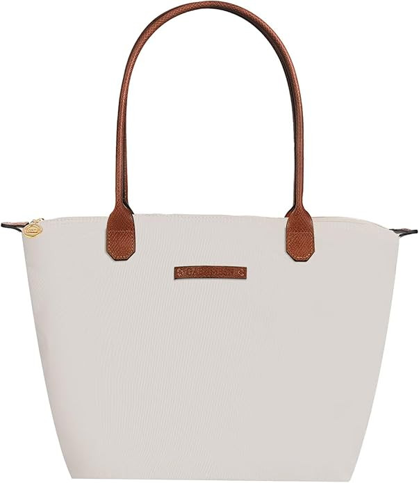 Waterproof Nylon Tote bag for Women Lightweight Designer Handbag with Zipper Stylish and Durable ... | Amazon (US)