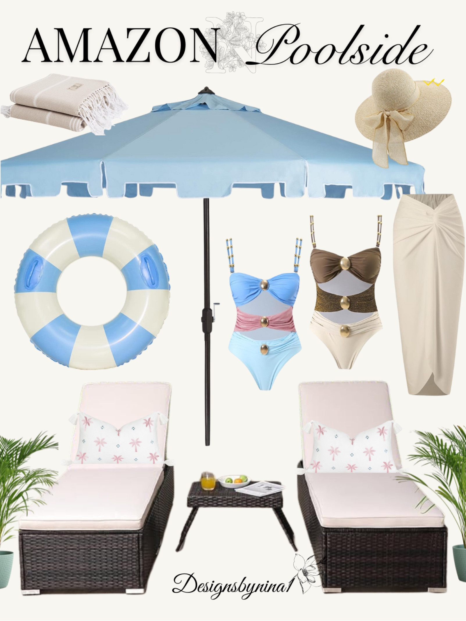 Beautiful Poolside Finds from Amazon! 

Resort Wear | Swimwear | Outdoor Furniture | Outdoor Decor: Lounge chairs, patio umbrella & stand, outdoor throw pillows, pool floats, swimsuits, sunhat & more! #Amazon
#Amazonfinds


#LTKSwim #LTKHome #LTKSeasonal
