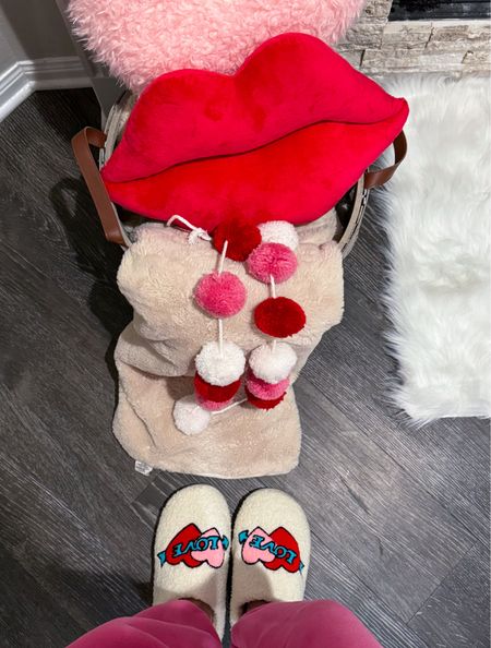  Valentine’s Day slipper // Valentine’s Day present // love slippers // cozy slippers // affordable // Walmart // 

#LTKfamily #LTKshoecrush #LTKSeasonal