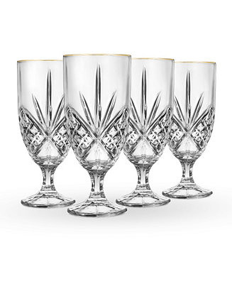 Dublin Gold Rim Iced Tea Glasses, Set of 4 | Macy's