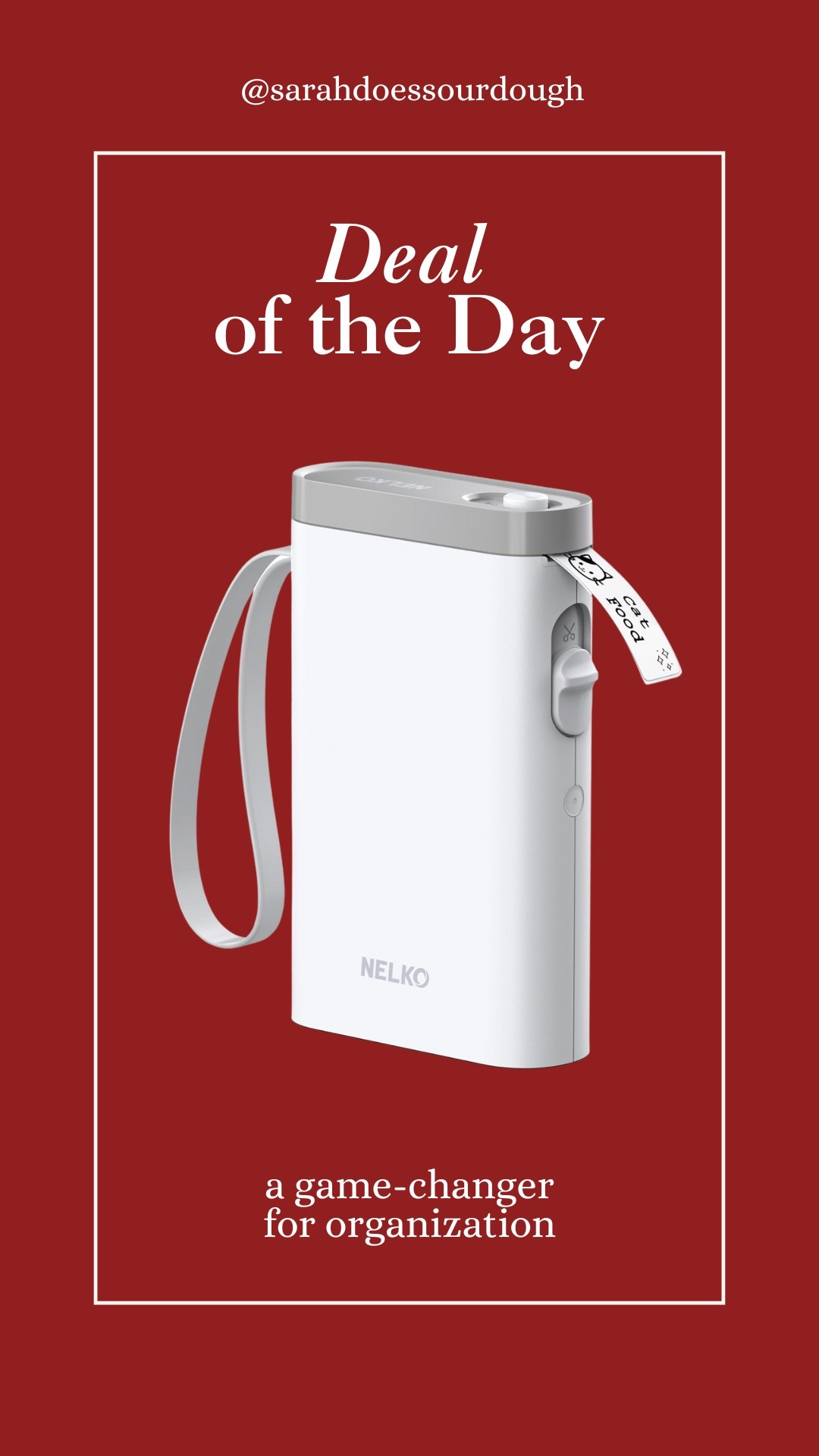Deal of the day: this label maker is on sale and it’s one of those little things that makes a big difference.

#LTKHome #LTKWatchNow #LTKSaleAlert