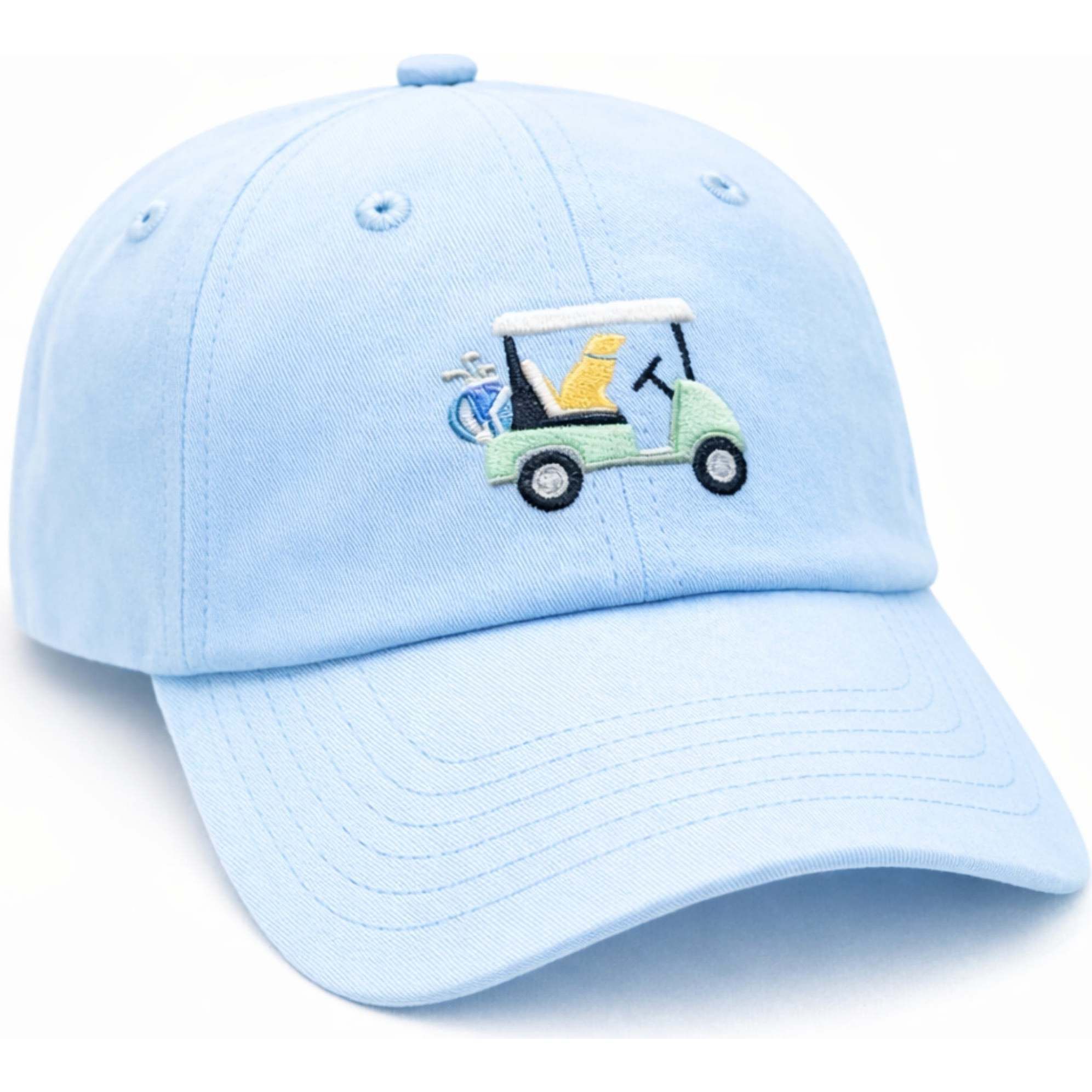 Dog in Golf Cart Baseball Hat, Blue | Maisonette