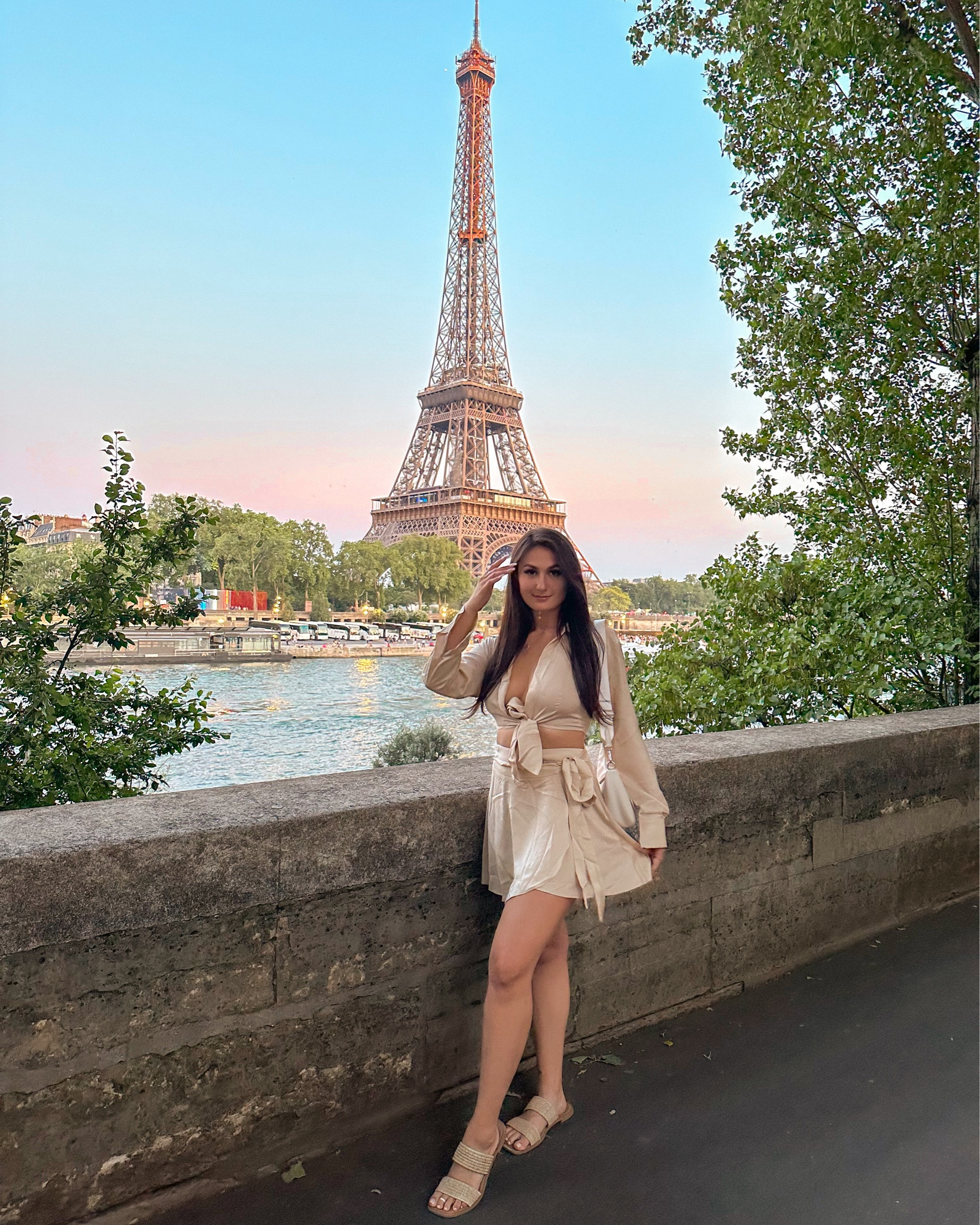 When in Paris 🥐🥀✨🕊️

This is my favorite satin set from ShowPo! I don’t always like satin pieces on me because I feel like it’s unflattering but i loved the way this highlighted my body 🤍🕊️ 

I’m wearing a size 6  (Medium) The original product is sold out, but I found similar pieces from popular brands! 

#LTKSeasonal #LTKU #LTKTravel