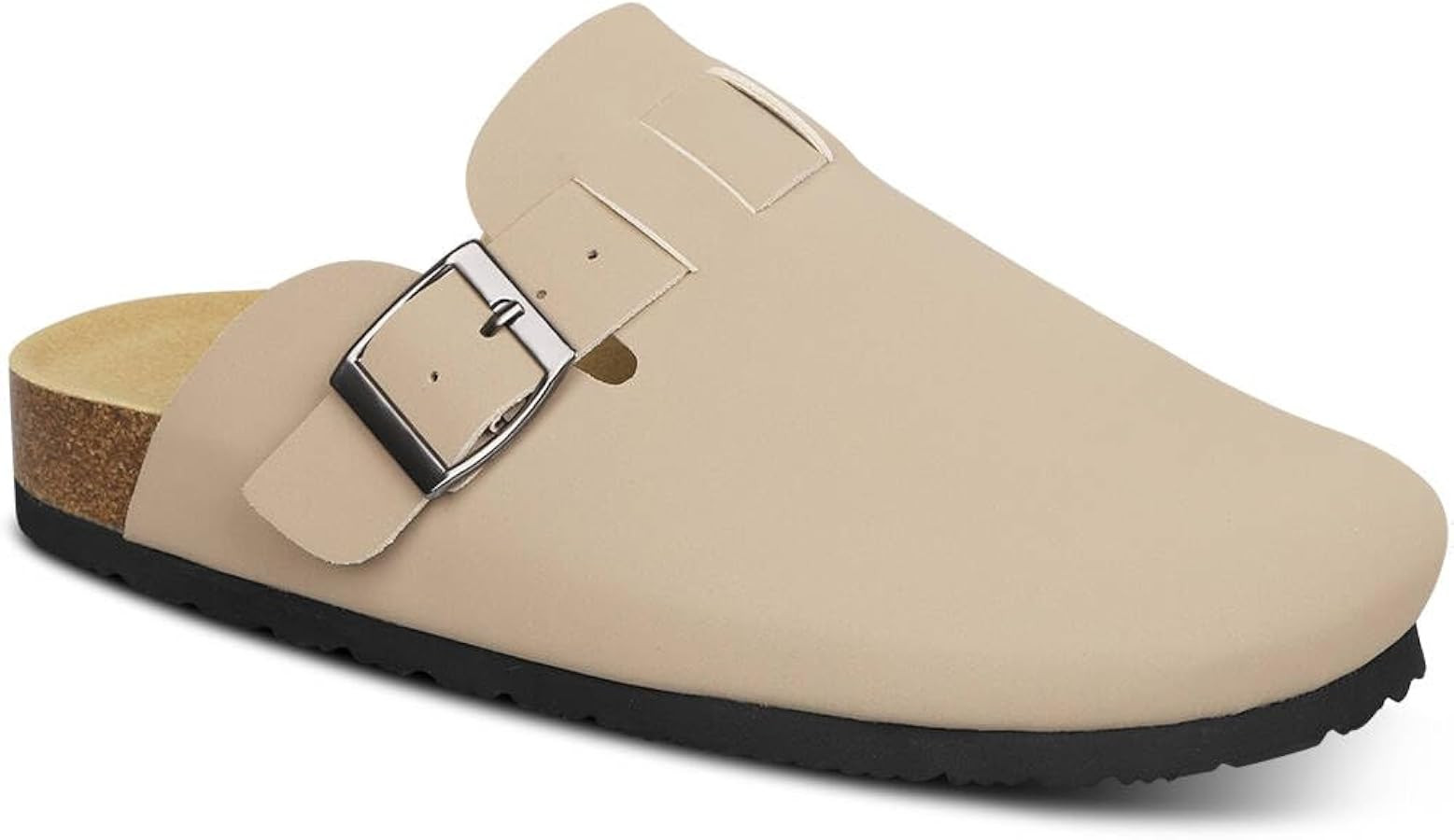 Clogs for Women Suede Soft Leather Clogs Classic Cork Clog Antislip Slippers Waterproof Mules Hou... | Amazon (US)