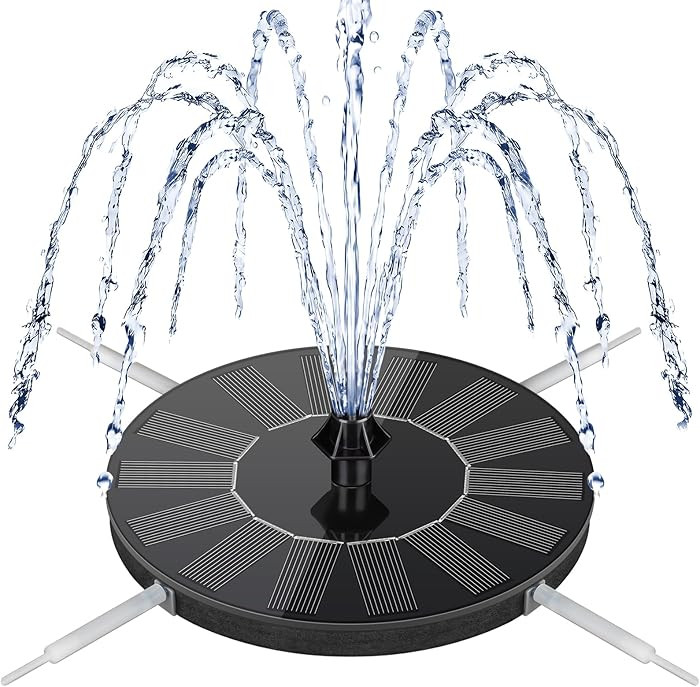 Mademax Solar Bird Bath Fountains, Upgrade 1.4W Solar Fountain Pump with 8 Nozzles & 4 Brackets, ... | Amazon (US)