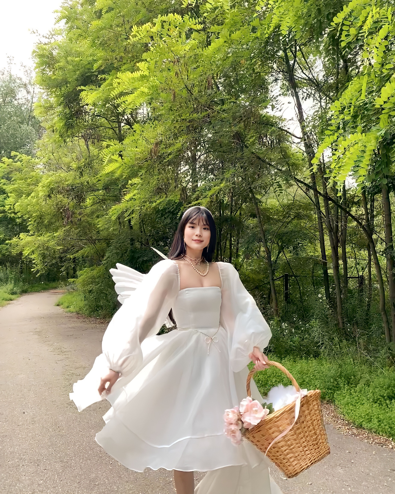The Ivory Angel Mini Bustle Dress curated on LTK