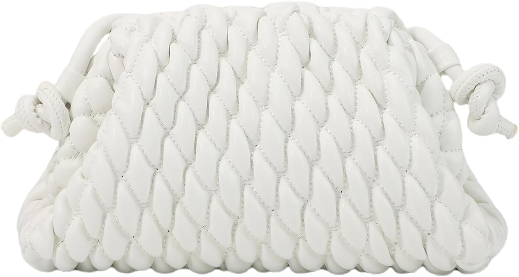 Fecialy Women's Dumpling Bag Cloud Clutch Purse Ruched Handbag Leather Hobo Bag Evening Crossbody... | Amazon (US)