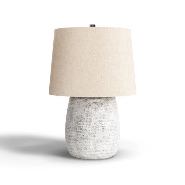 Fieldsboro 22" Gray/Beige Table Lamp | Wayfair North America