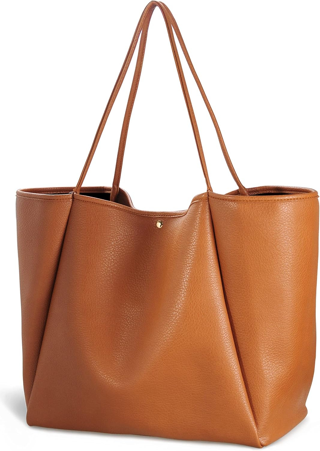 Oversize Pu Leather Tote Women Weekender Bag Shopper Handbag Travel Purse | Amazon (US)