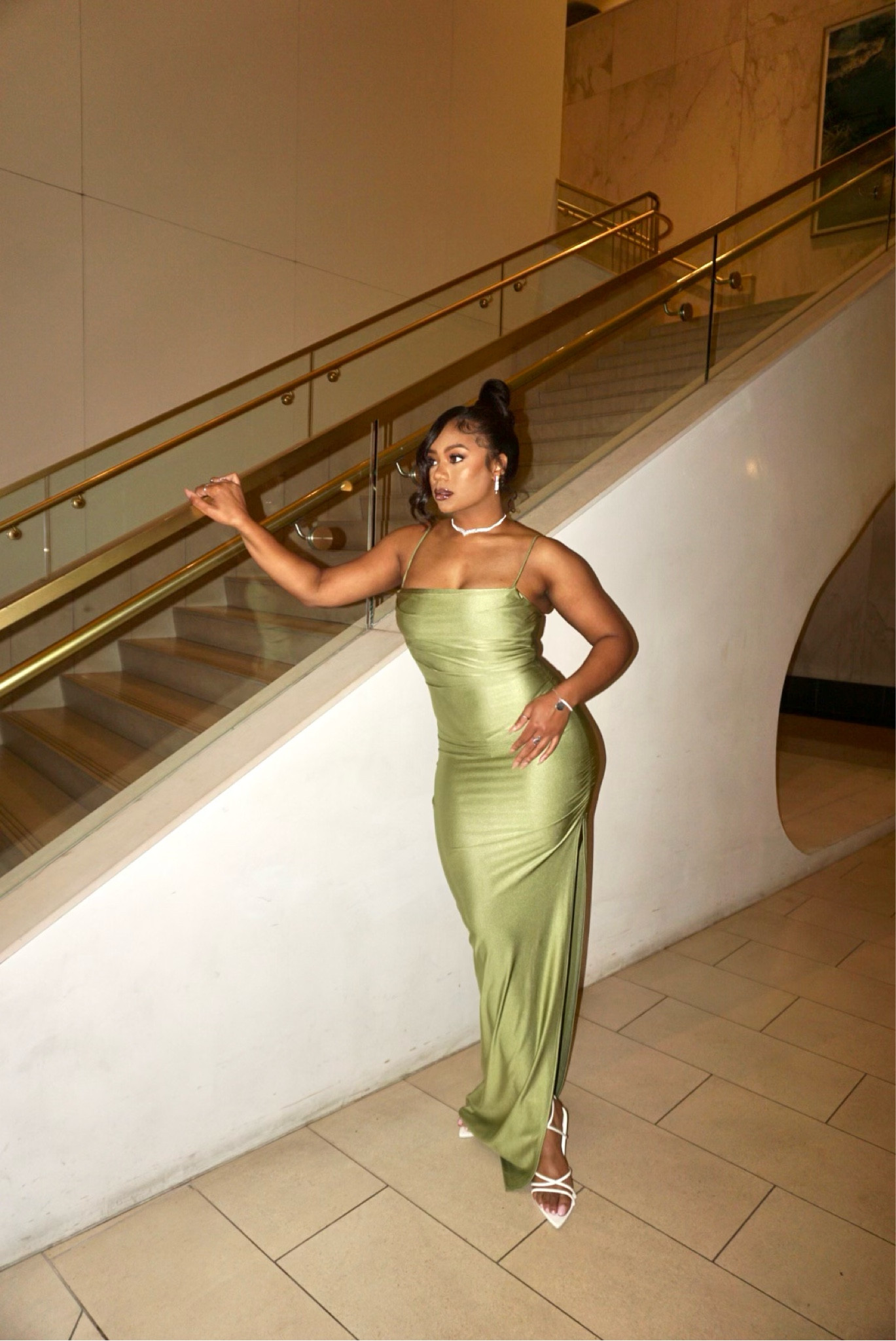 ella cowl neck satin dress Windsor Ella Cowl Neck Satin Dress