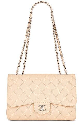 Chanel Large Quilted Caviar Classic Single Flap Shoulder Bag | FWRD 