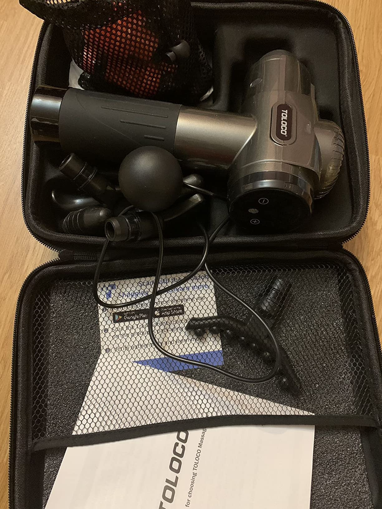 TOLOCO Massage Gun Deep Tissue, Back Massage Gun for Athletes for Pain Relief, Percussion Massage... | Amazon (US)