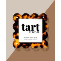 Tortoise Mini Scalloped Acrylic Picture Frame | Freestanding With Gold Magnets | Holds 3x3 Or 4x4 Photo Great For Decor, Keepsake, Gifting | Etsy (US)