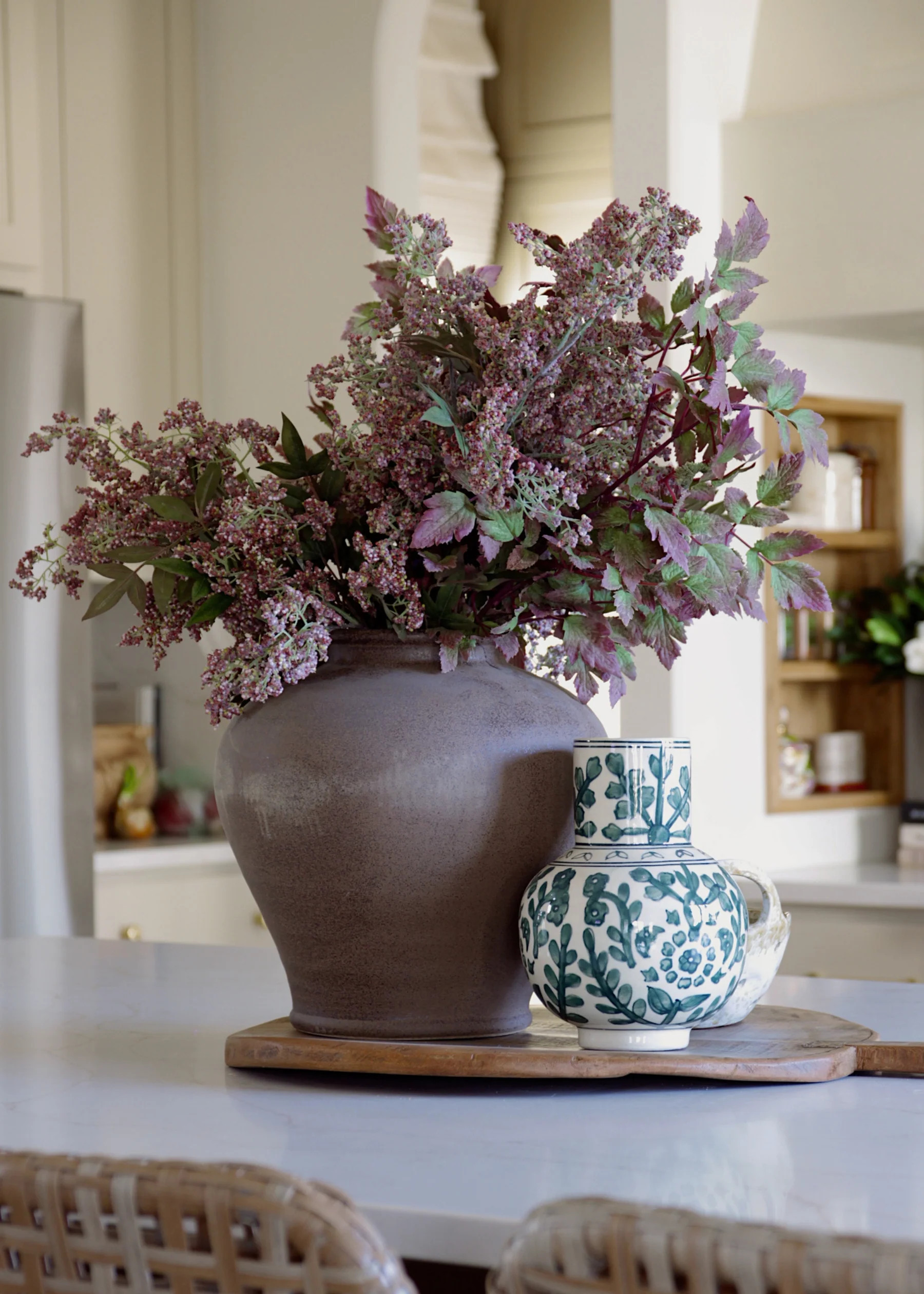 Cimicifuga Branch in Purple | Artificial Statement Leaves | Afloral | Afloral