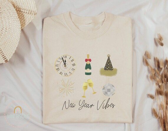 New Years Vibes Happy New Year Shirt® New Years Party Family | Etsy | Etsy (US)