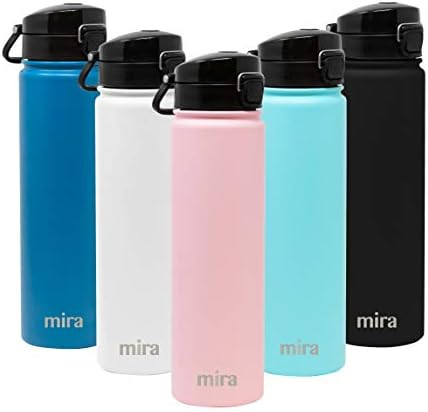MIRA Stainless Steel Water Bottle - Hydro Vacuum Insulated Metal Thermos Flask Keeps Cold for 24 ... | Amazon (US)