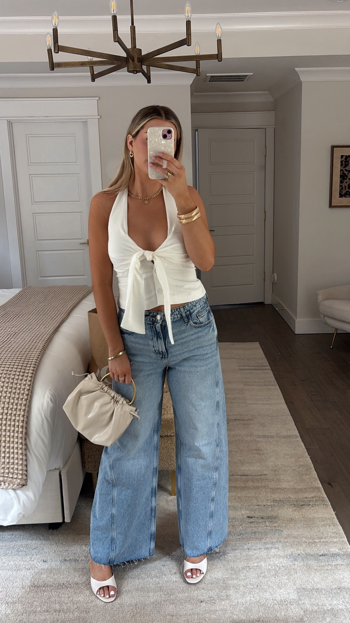 Zara outfit 🤍 I sized up one in the jeans. Top runs smallll! Size up one or two! I am wearing a large in it and it’s still snug. I’m a size medium for reference!

#LTKSummerEdit #LTKStyleTip #LTKFindsUnder100